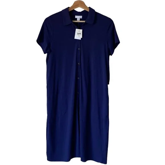 j jill t shirt dress J. JILL WEAREVER COLLECTION TEAL Green Sz M RELAXED T SHIRT DRESS WITH  POCKETS